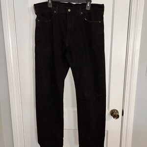 Levi's Black Straight Leg Denim Pants